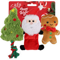 Produktbild von AFP Hundespielzeug Happy Holidays HoHoHo Plüschspielzeug 3er Pack