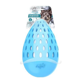 Produktbild von AFP Hundespielzeug Meta Ball Holey Egg aus Gummi Blau Größe L