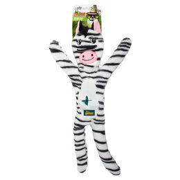 Produktbild von AFP Hundespielzeug Zebra aus Plüsch Schwarz