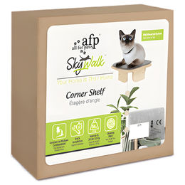 Produktbild von AFP Katzen Plattform zur Eckmontage aus Naturmaterial