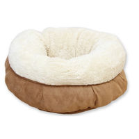 Produktbild von AFP Katzenbett Donutform aus Plüsch in Beige oder Braun Größe L