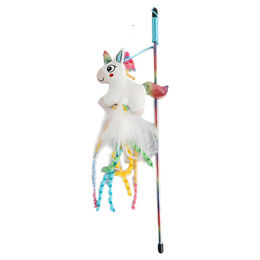 Produktbild von AFP Katzenspielzeug Angel Einhorn mit Federn aus Plüsch in Weiß