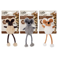 Produktbild von AFP Katzenspielzeug Lambswool Dangler Maus aus Fleece mit Katzenminze