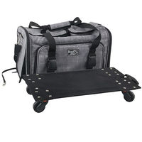 Produktbild von AFP Travel Dog Rollbare Transportbox für kleine Hunde aus Polyester in Grau und Bunt