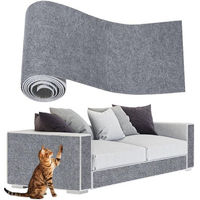 Produktbild von Agger Kratzmatte für Katzen als selbstklebender Kratzschutz aus Polyester in Grau