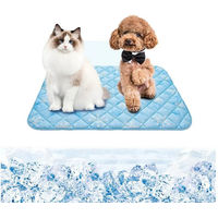 Produktbild von Agger Kühlmatte für Hunde und Katzen wasserdicht und faltbar in Blau