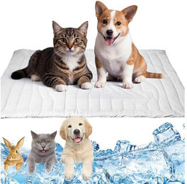 Agger Selbstkühlende Hundematte für Hunde und Katzen Grau Waschbar – Bild 1 von 5