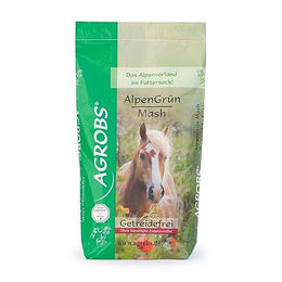Agrobs Alpengrün Mash Getreidefrei für Pferde zur Unterstützung von Verdauung und Magen-Darm-System – Bild 1 von 6
