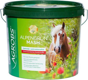 Agrobs Alpengrün Mash Pferdefutter zur Unterstützung von Magen-Darm und Stoffwechsel 5 kg - 5 kg – Bild 1 von 5