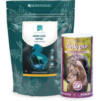Produktbild von Agrobs BERGSIEGEL Fellwechsel Bundle Haut und Fell Supplement und Mineralfutter S