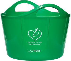 Produktbild von AGROBS Flexible Futterschüssel aus Kunststoff Grün 17l