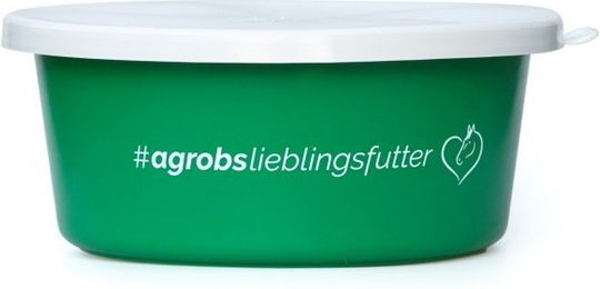 Produktbild von Agrobs Futterschüssel mit Deckel aus Melamin Grün