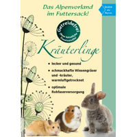 Produktbild von Agrobs Kräuterlinge Getrocknete Kräuter und Heu für Kaninchen und Meerschweinchen Vegan und ohne tierisches Protein