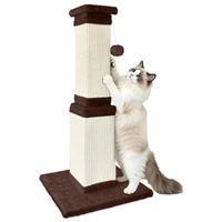 Produktbild von AGYM Kratzbaum für Katzen aus Sisal in Braun 81,3 cm hoch