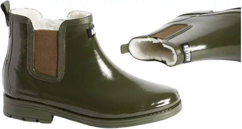 Aigle Carville 2 Damen Reitstiefel wasserdicht aus Gummi Grün Größe 38 – Bild 1 von 1