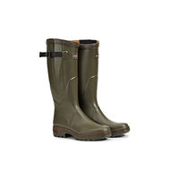 Produktbild von Aigle Herren Parcours 2 Vario Reitstiefel aus Naturkautschuk wasserdicht Beige Grün Größe 38 EU