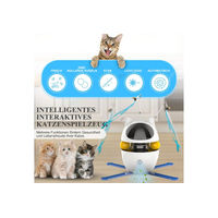 Produktbild von AIMAX Automatisches Katzenspielzeug 2 in 1 Elektrisches Beschäftigungsspielzeug mit Zufallsbewegung aus Kunststoff Weiß