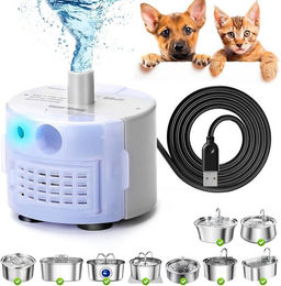 AIMAX Ersatzpumpe für Katzen Trinkbrunnen aus Edelstahl und Kunststoff mit USB-Anschluss – Bild 1 von 4