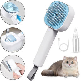 AIMAX Steamy Brush Multifunktionale Dampfbürste für Katzen zur Fellpflege mit USB-Ladefunktion – Bild 1 von 5