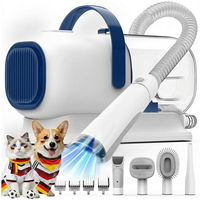 Produktbild von AIRROBO 6-in-1 Hundeschermaschine mit Staubsauger für Hunde und Katzen, 12000Pa Saugkraft, 1,8L Staubbehälter, leise 60dB, mit 4 Aufsteckkämmen und Zubehör zur Haustierpflege
