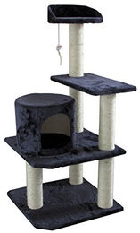 AK for Pets Katzenmöbel Elma Anthrazit Blau 48 x 48 x 103 cm – Bild 1 von 1