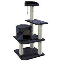 Produktbild von AK for Pets Katzenmöbel Elma Anthrazit Blau 48 x 48 x 103 cm