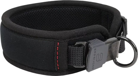 Produktbild von Akah Comfort Hundehalsband wasserfest aus Edelstahl in Schwarz Orange Größe L