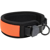 Produktbild von AKAH Comfort Neo Hundehalsband aus Neopren wasserdicht Schwarz Orange Größe M
