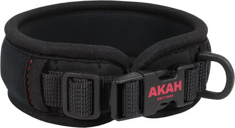 Produktbild von AKAH Comfort Standard Hundehalsband aus Neopren wasserdicht in Schwarz und Orange