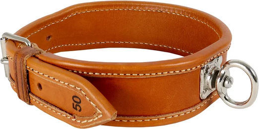 Produktbild von AKAH Erziehungshalsband für Hunde aus Leder Braun 60 cm