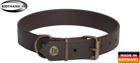Produktbild von AKAH Hundehalsband aus Biothane wasserfest braun 50 cm