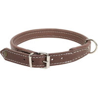 Produktbild von Akah Hundehalsband aus Leder in Braun 36,5/42,5 cm