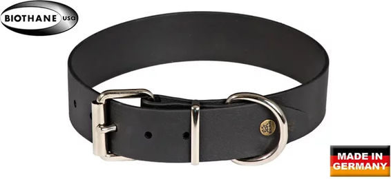 Produktbild von Akah Hundehalsband Biothane wasserfest Schwarz 40 cm