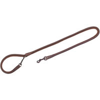 Produktbild von Akah Lederleine für Hunde aus Elchleder in Braun