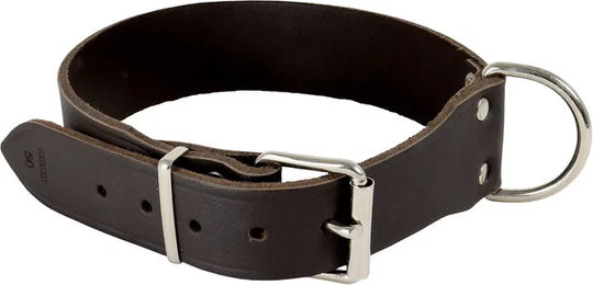 Produktbild von Akah Nieten-Hundehalsband aus Leder in Braun für große Hunde