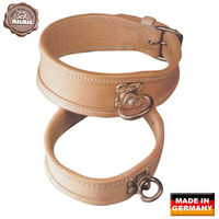 Produktbild von AKAH Schweißhalsband aus Fahlleder in Beige 55 cm