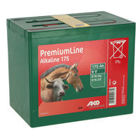Produktbild von AKO 9 Volt Alkaline Trockenbatterie 175 Ah Weidezaunbatterie für Elektrozaun kadmiumfrei und quecksilberfrei - 175 Stk.