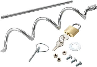 Produktbild von AKO Anti-Diebstahl-Set aus Metall in Silber für 44656