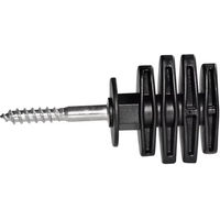 Produktbild von AKO Aufrollisolator mit 37-mm-Halterung aus Kunststoff Schwarz 25 Stück
