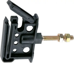Produktbild von Ako Clip-Isolator mit 2 Muttern aus Kunststoff Schwarz 25 Stück