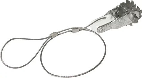 Produktbild von AKO Drahtspanner aus Metall mit Isolator und Draht in Silber