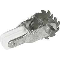 Produktbild von AKO Drahtspanner Metall mit Isolator in Silber und Weiß