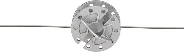 Produktbild von AKO Drahtspannerteile Metall drehbar Silber 3er Pack