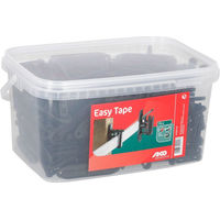 Produktbild von AKO Easy-Tape Klippisolatoren für Band und Seil aus Kunststoff Schwarz 75 Stück im Eimer