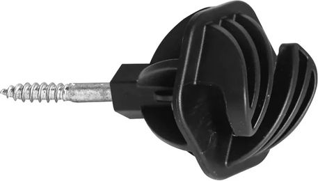 Produktbild von AKO EasyCord Isolatoren für Schnur bis 8 mm aus Kunststoff Schwarz 70 Stück