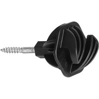Produktbild von AKO EasyCord Isolatoren für Schnur bis 8 mm aus Kunststoff Schwarz 70 Stück
