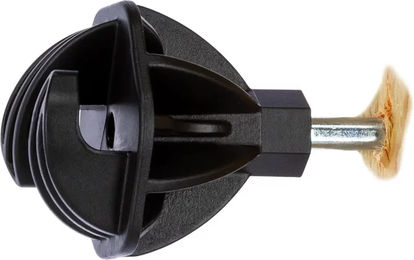 Produktbild von AKO EasyCord Isolatoren für Schnur bis ø 8 mm aus Kunststoff Schwarz 30 Stück