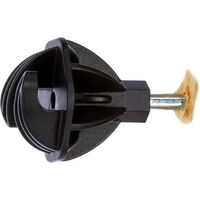 Produktbild von AKO EasyCord Isolatoren für Schnur bis ø 8 mm aus Kunststoff Schwarz 30 Stück