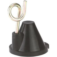 Produktbild von AKO Ersatzisolator mit Öse für ovale Pfähle aus Kunststoff Schwarz 25 Stück