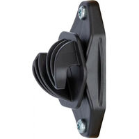 Produktbild von AKO EuroCord Kordelisolatoren aus Kunststoff Schwarz bis 8 mm 20 Stück